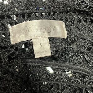 Lace Bell top BLACK LACE